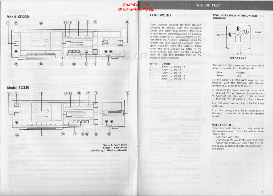 Marantz-SD330-tape-sm 维修电路原理图.pdf_第2页