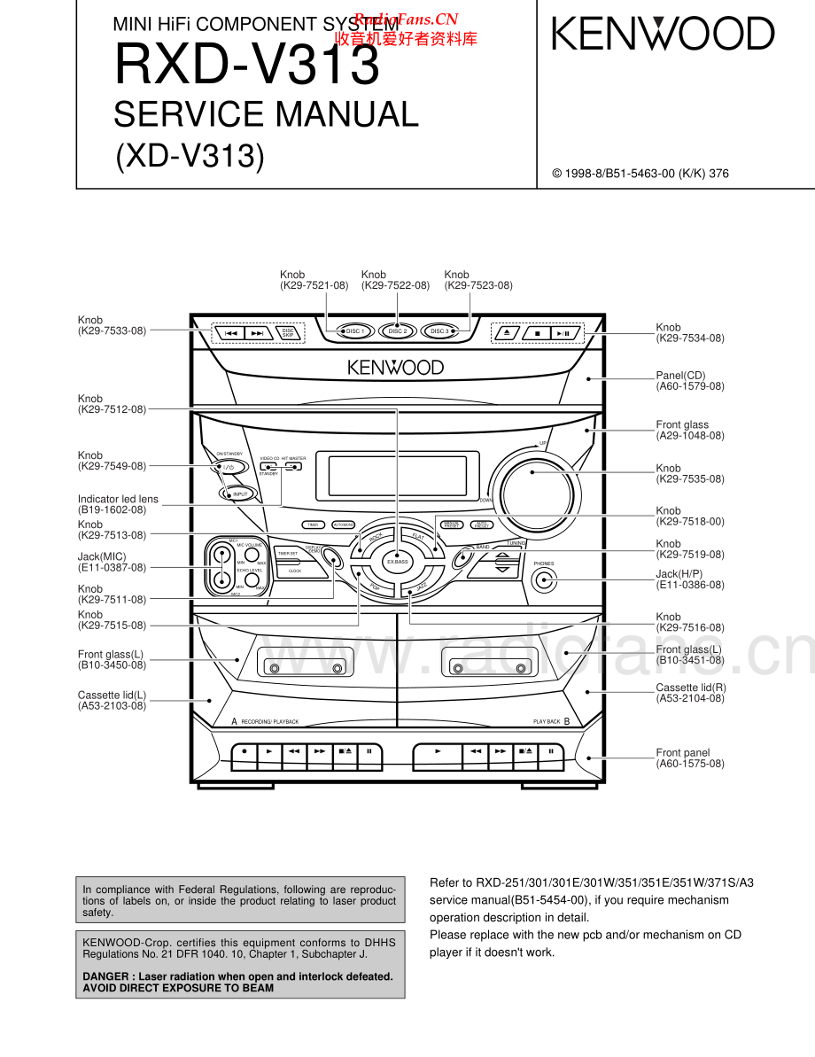 Kenwood-RXDV313-cs-sm 维修电路原理图.pdf_第1页