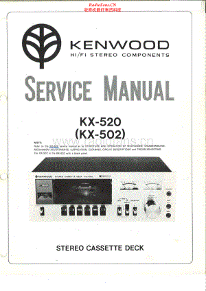 Kenwood-KX520-tape-sm 维修电路原理图.pdf