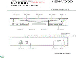 Kenwood-XS300-tape-sm 维修电路原理图.pdf