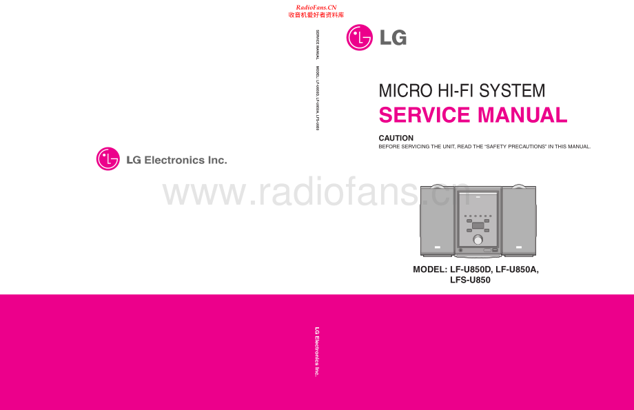 LG-LFSU850-cs-sm 维修电路原理图.pdf_第1页