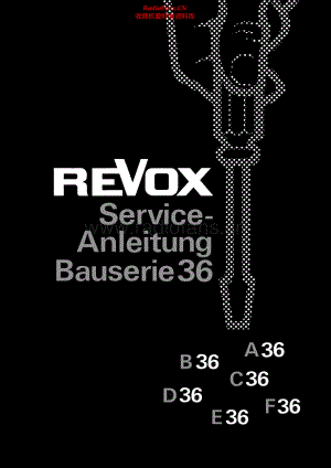 Revox-F36-tape-sm 维修电路原理图.pdf