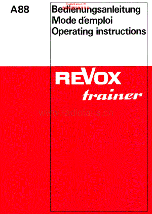 Revox-A88-tape-sm 维修电路原理图.pdf