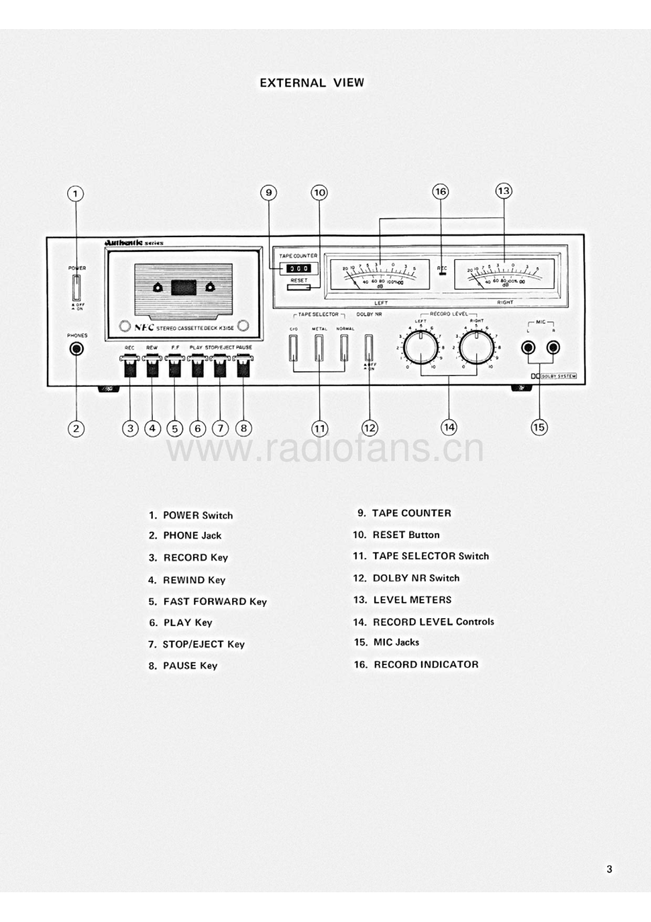 NEC-K315E-tape-sm 维修电路原理图.pdf_第3页