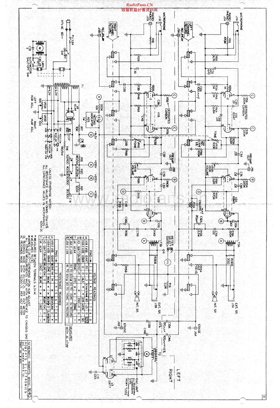 Roberts-1660D-tape-sch 维修电路原理图.pdf_第1页