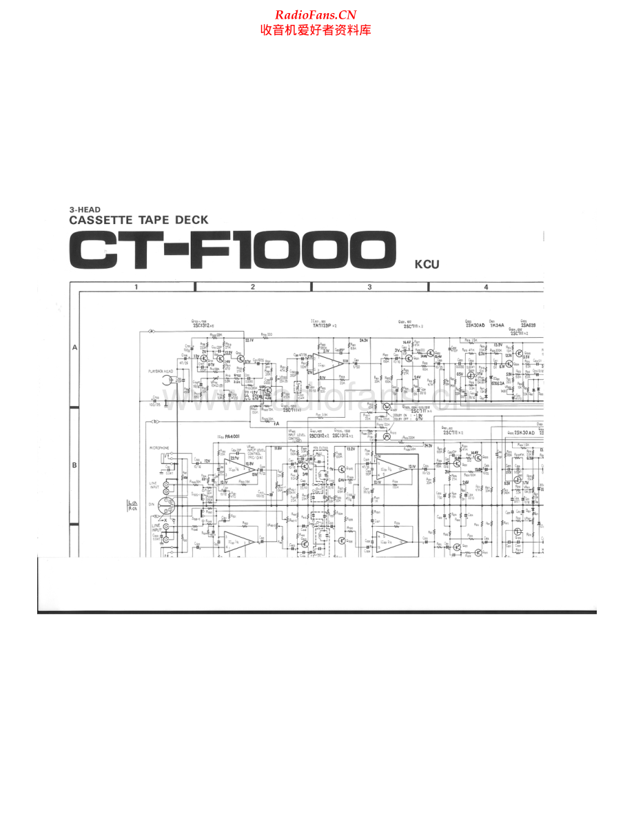 Pioneer-CTF1000-tape-sch 维修电路原理图.pdf_第1页