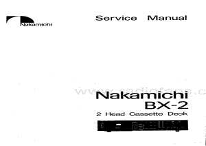 Nakamichi-BX2-tape-sm 维修电路原理图.pdf