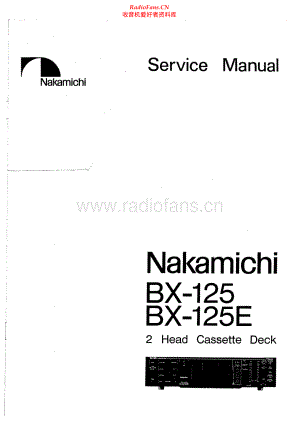 Nakamichi-BX125E-tape-sm 维修电路原理图.pdf