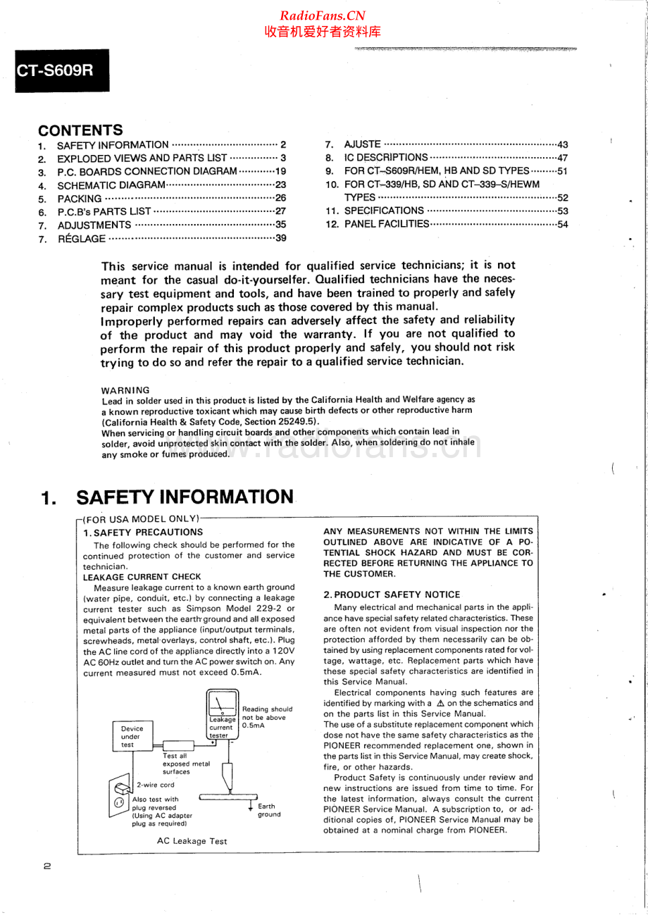 Pioneer-CT339S-tape-sm 维修电路原理图.pdf_第2页