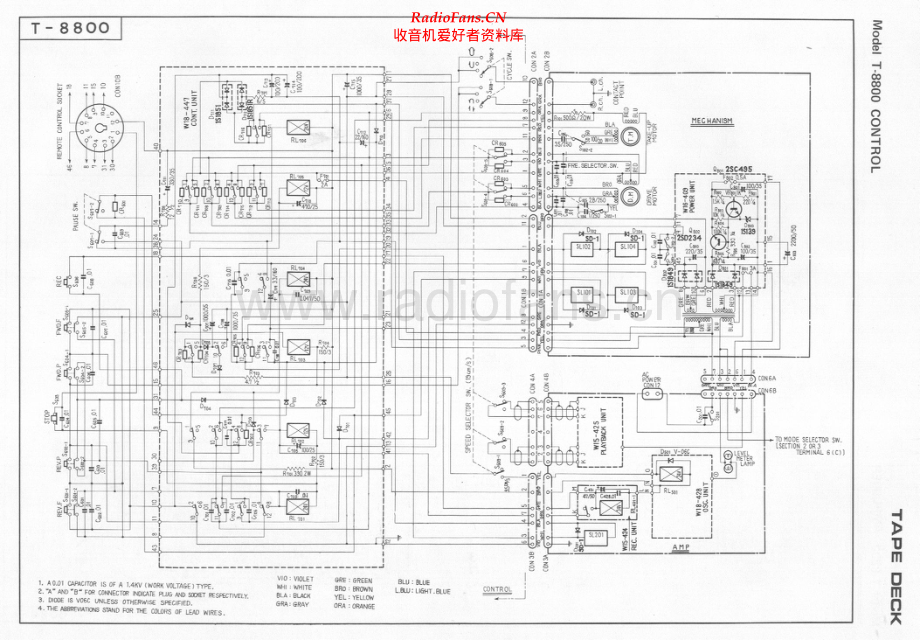 Pioneer-T8800-tape-sch 维修电路原理图.pdf_第1页