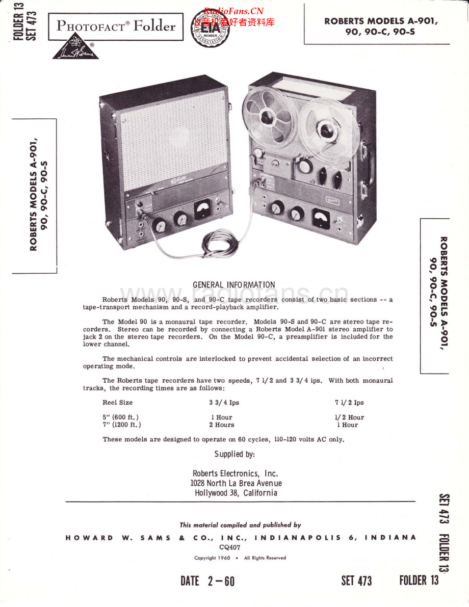 Roberts-A901-tape-sm 维修电路原理图.pdf_第1页