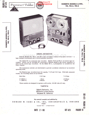 Roberts-A901-tape-sm 维修电路原理图.pdf