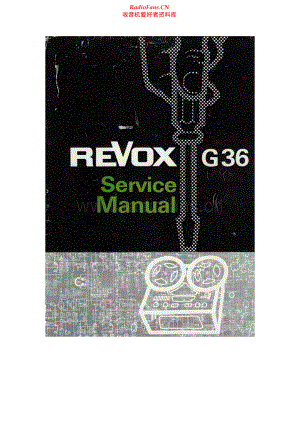 Revox-G36-tape-sm1 维修电路原理图.pdf