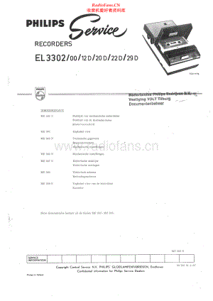 Philips-EL3302-tape-sm 维修电路原理图.pdf