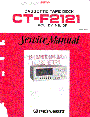 Pioneer-CTF2121-tape-sm 维修电路原理图.pdf