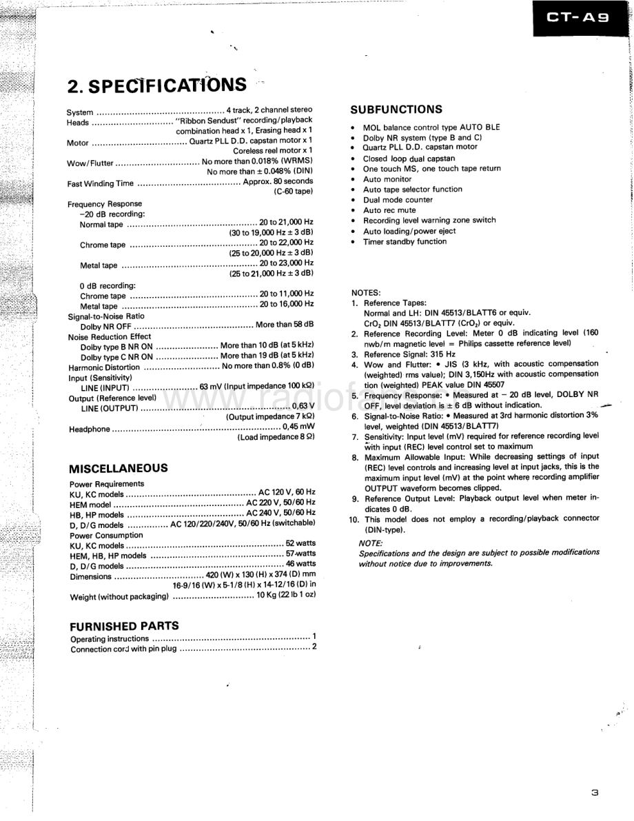 Pioneer-CTA9-tape-sm 维修电路原理图.pdf_第3页