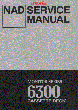 NAD-6300-tape-sm 维修电路原理图.pdf