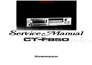 Pioneer-CTF850-tape-sm 维修电路原理图.pdf