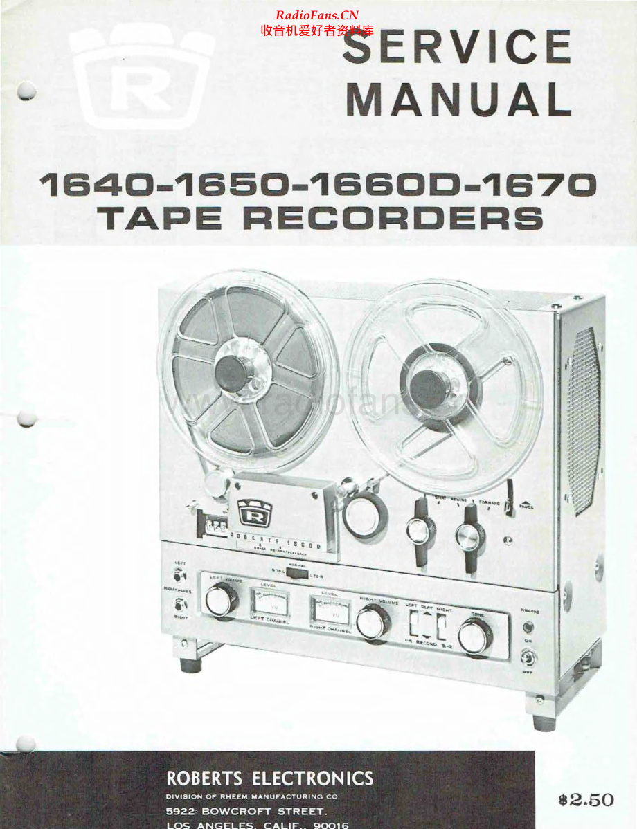 Roberts-1670-tape-sm 维修电路原理图.pdf_第1页