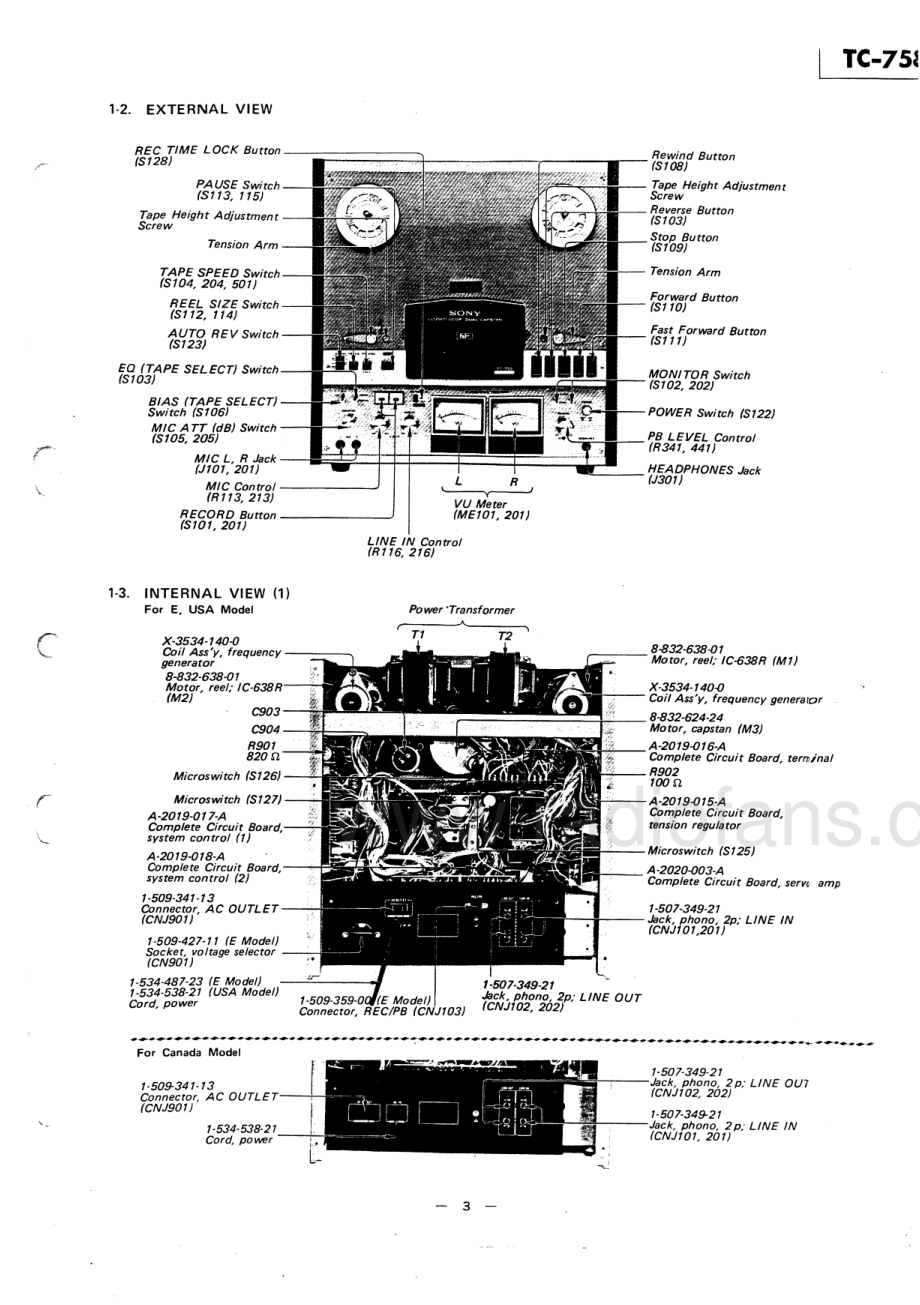 Sony-TC758-tape-sm 维修电路原理图.pdf_第3页