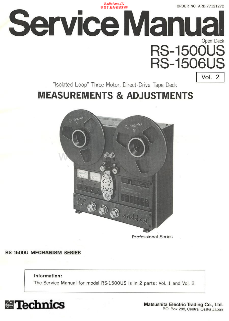 Technics-RS1500US_MKII-tape-sm 维修电路原理图.pdf_第1页