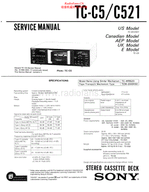 Sony-TCC521-tape-sm 维修电路原理图.pdf