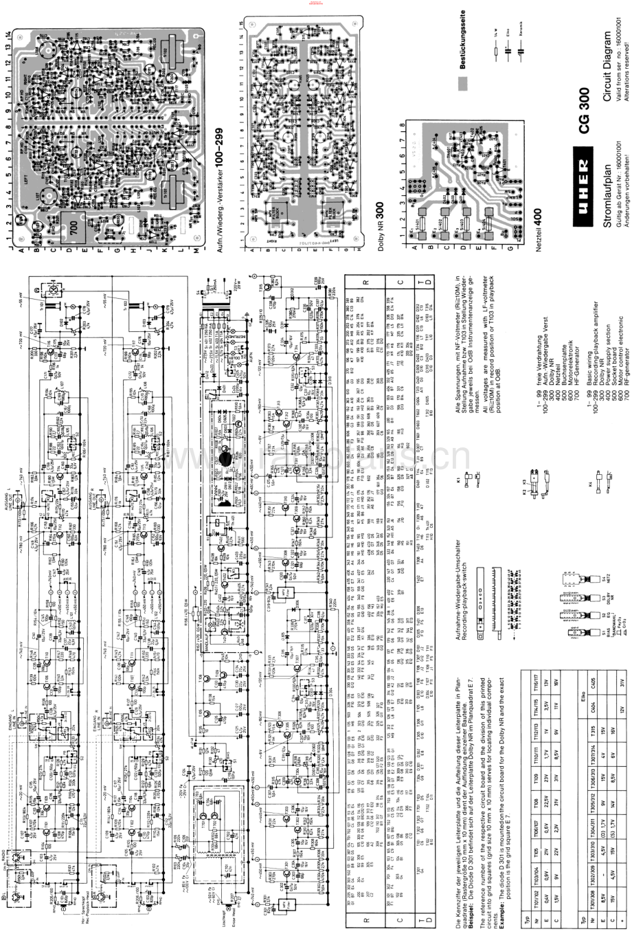 Uher-CG300-tape-sm 维修电路原理图.pdf_第1页