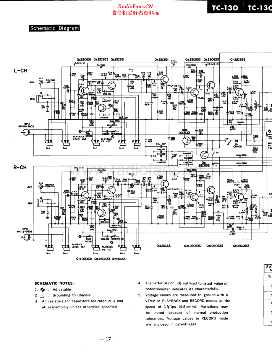 Sony-TC130-tape-sch 维修电路原理图.pdf_第1页