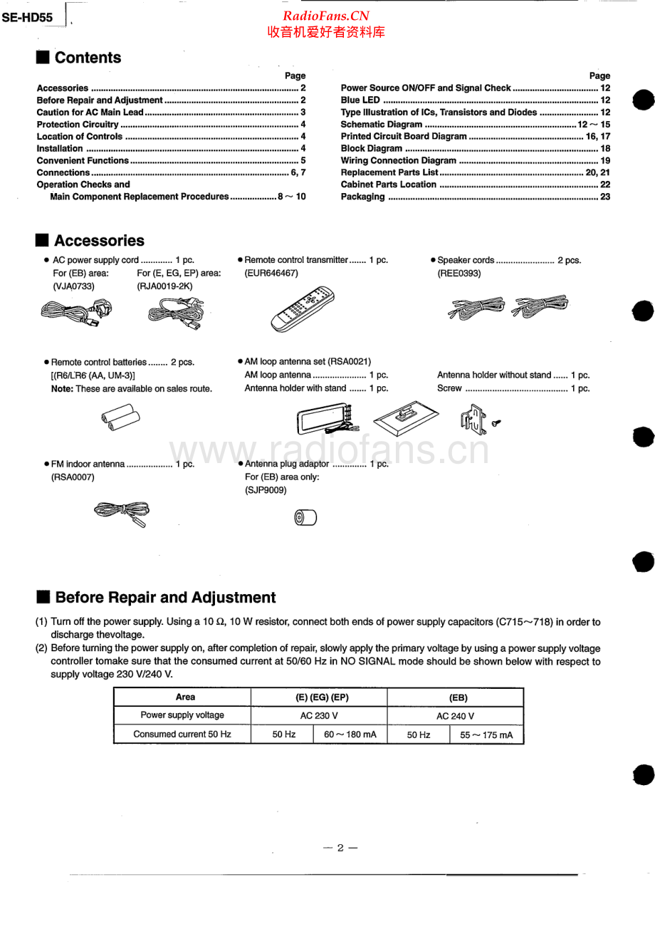 Technics-SEHD55-cs-sm 维修电路原理图.pdf_第2页