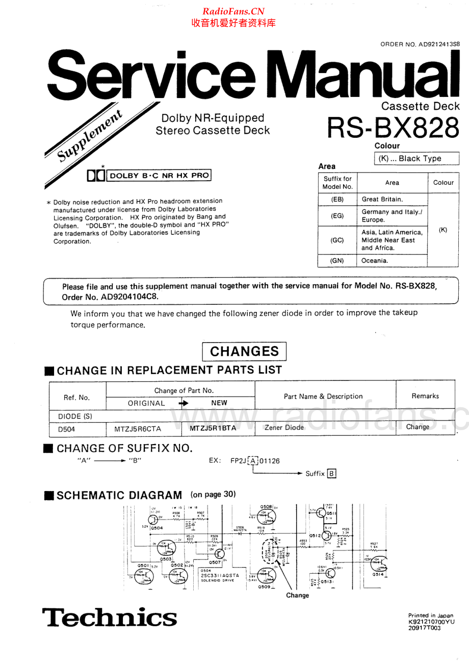 Technics-RSBX828-tape-sm 维修电路原理图.pdf_第2页