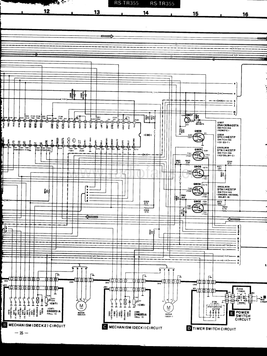 Technics-RSTR355-tape-sch 维修电路原理图.pdf_第3页