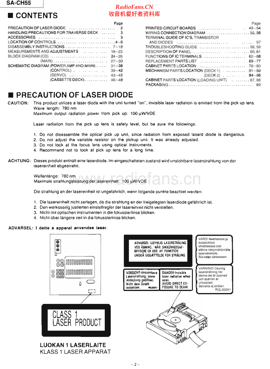 Technics-SACH55-cs-sm 维修电路原理图.pdf_第2页