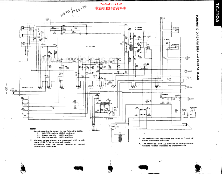 Sony-TC110A-tape-sch 维修电路原理图.pdf_第2页