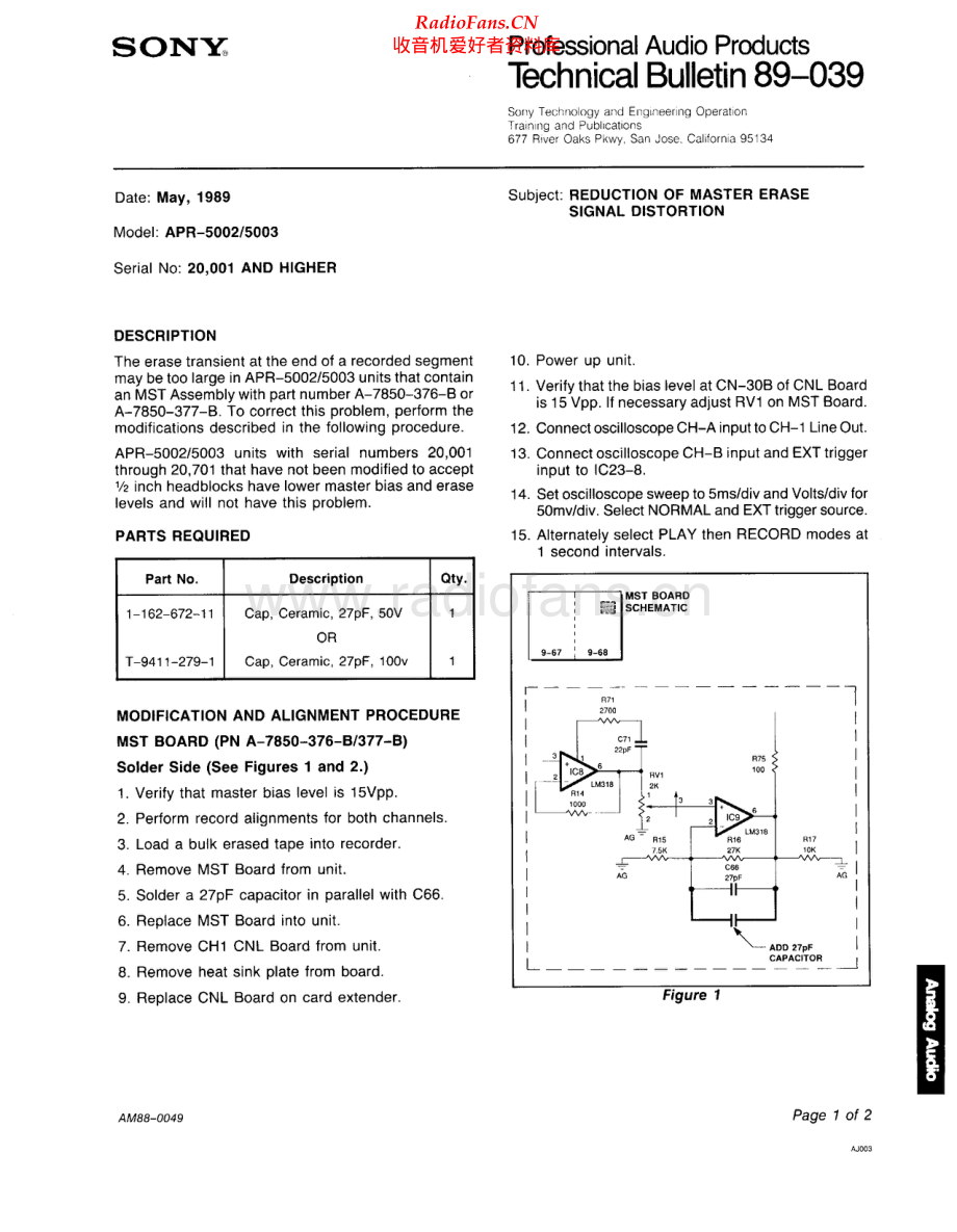 Sony-APR5003-tape-sb 维修电路原理图.pdf_第1页