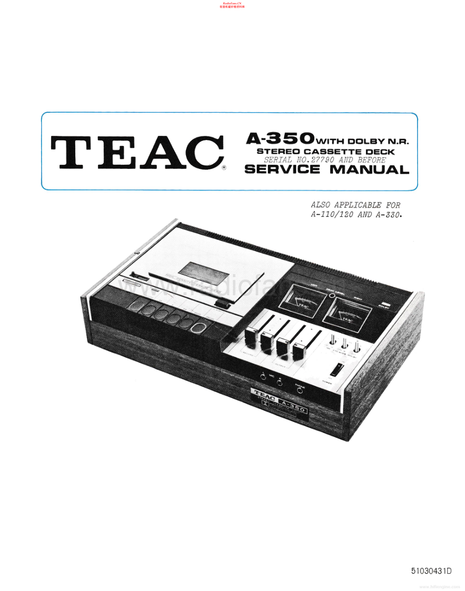 Teac-A120-tape-sm 维修电路原理图.pdf_第1页