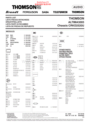 Thomson-Altima3005-cs-pl 维修电路原理图.pdf