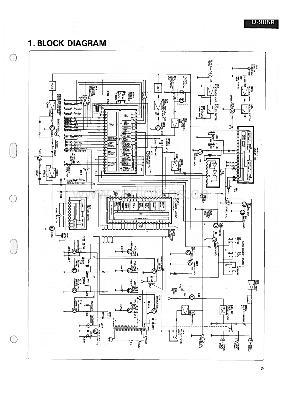 Sansui-D905R-tape-sm 维修电路原理图.pdf_第3页