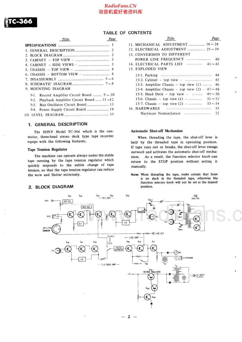 Sony-TC366-tape-sm 维修电路原理图.pdf_第2页