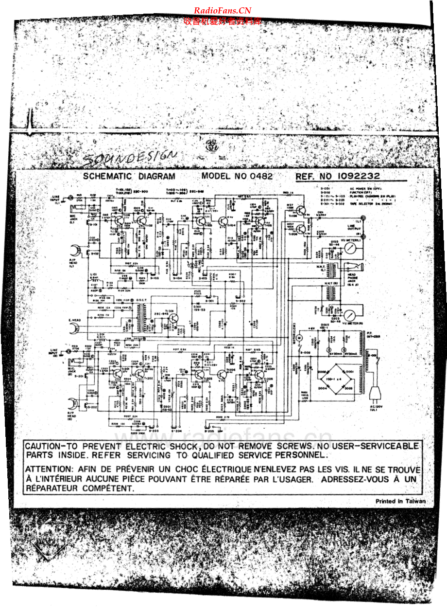 Soundesign-0482-tape-sch 维修电路原理图.pdf_第1页