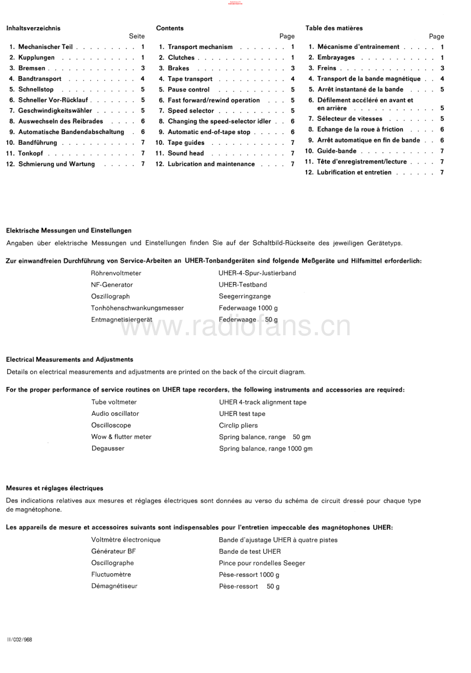 Uher-7000D-tape-sm 维修电路原理图.pdf_第2页