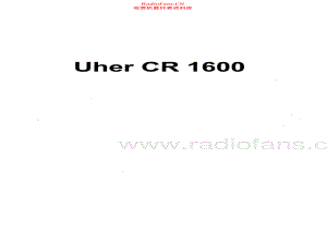 Uher-CR1600-tape-sm 维修电路原理图.pdf
