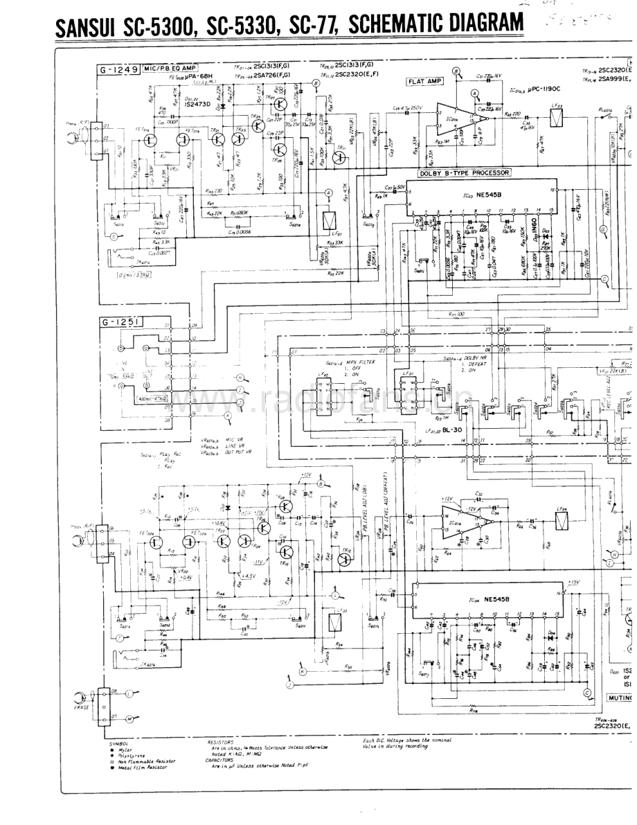 Sansui-SC5300-tape-sch 维修电路原理图.pdf_第3页