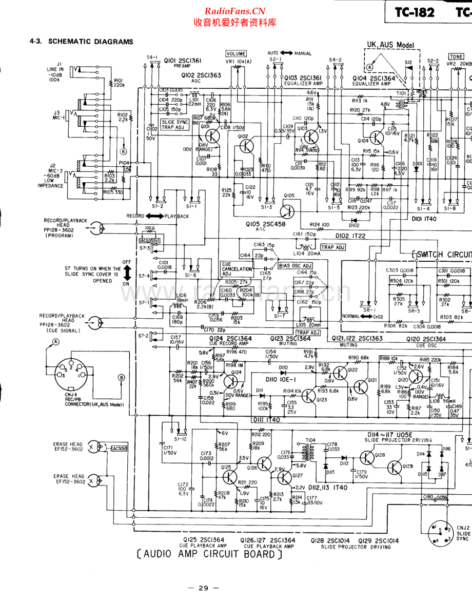 Sony-TC182-tape-sch 维修电路原理图.pdf_第1页