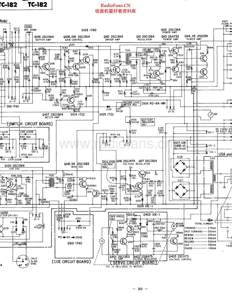 Sony-TC182-tape-sch 维修电路原理图.pdf_第2页