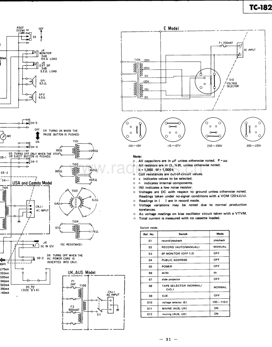 Sony-TC182-tape-sch 维修电路原理图.pdf_第3页