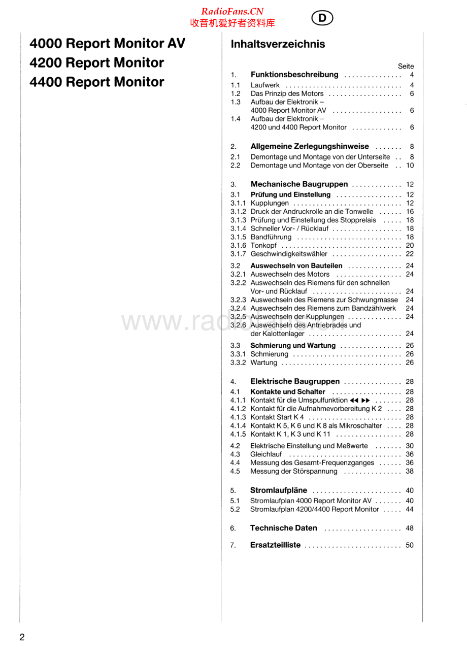 Uher-4000ReportMonitorAV-tape-sm 维修电路原理图.pdf_第2页