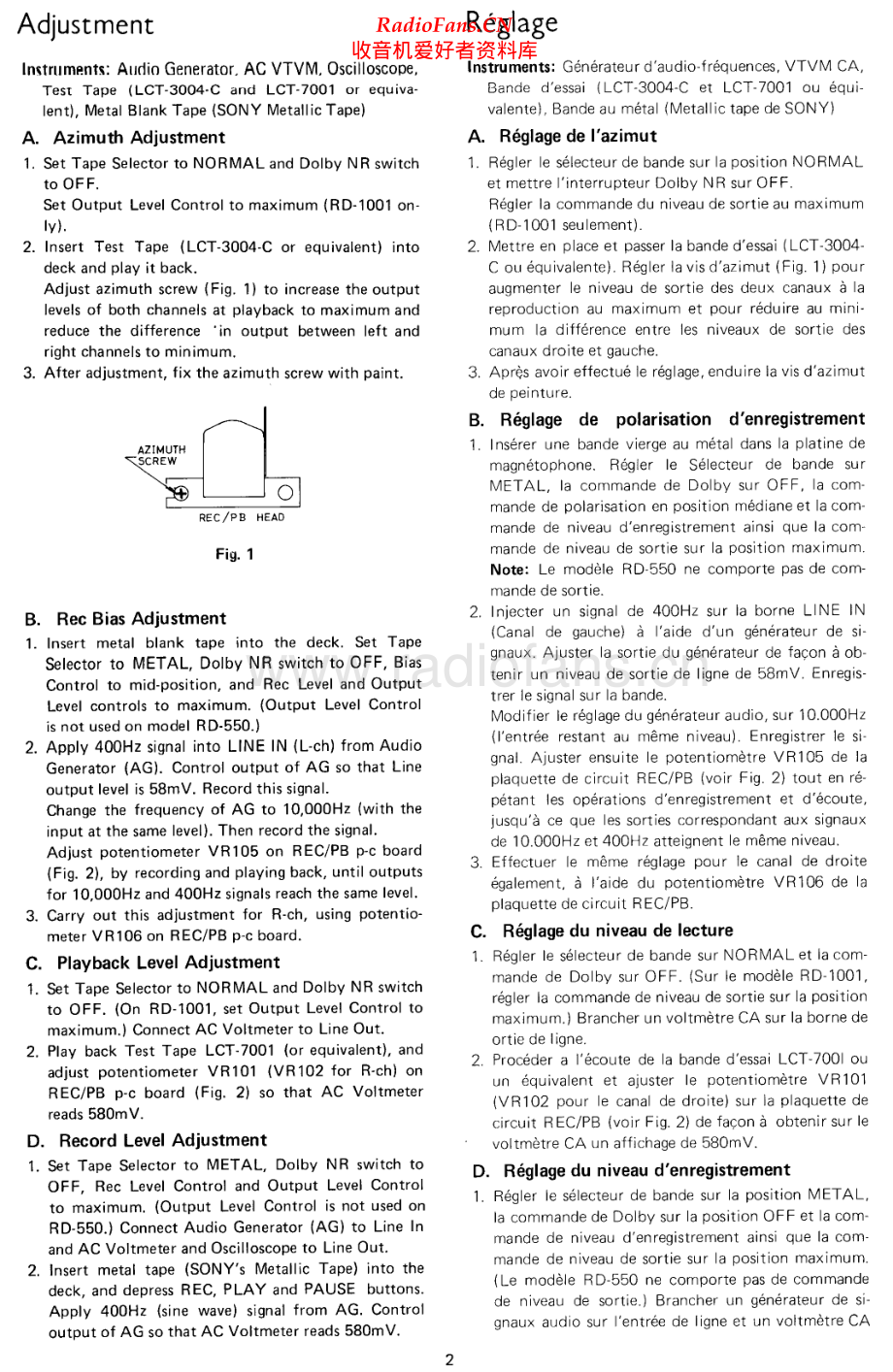 Rotel-RD1001-tape-sm 维修电路原理图.pdf_第2页