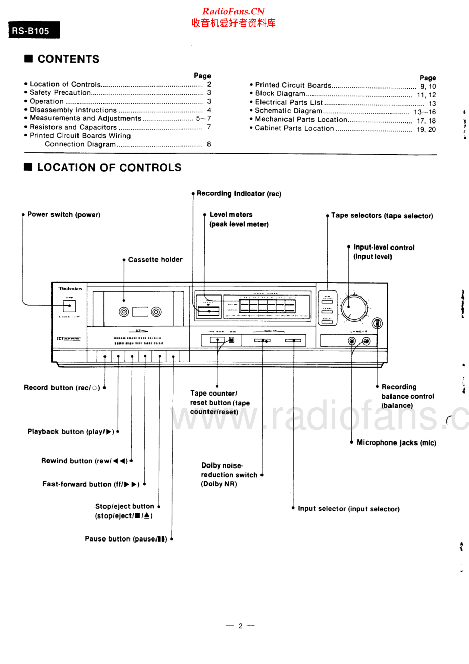 Technics-RSB105-tape-sm 维修电路原理图.pdf_第2页