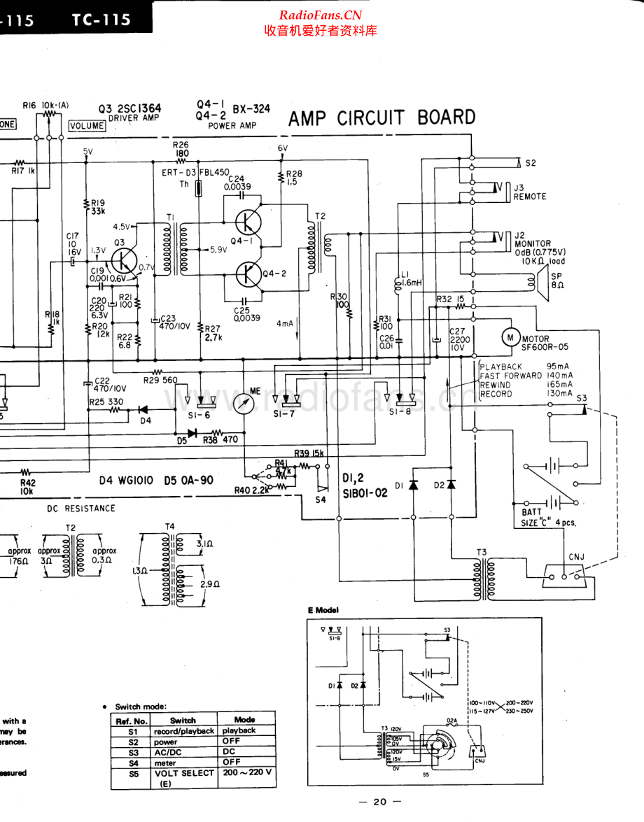 Sony-TC115-tape-sch 维修电路原理图.pdf_第2页