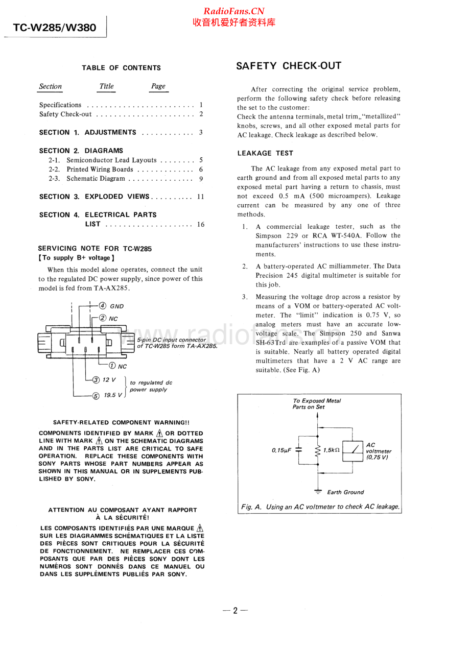 Sony-TCW380-tape-sm 维修电路原理图.pdf_第2页